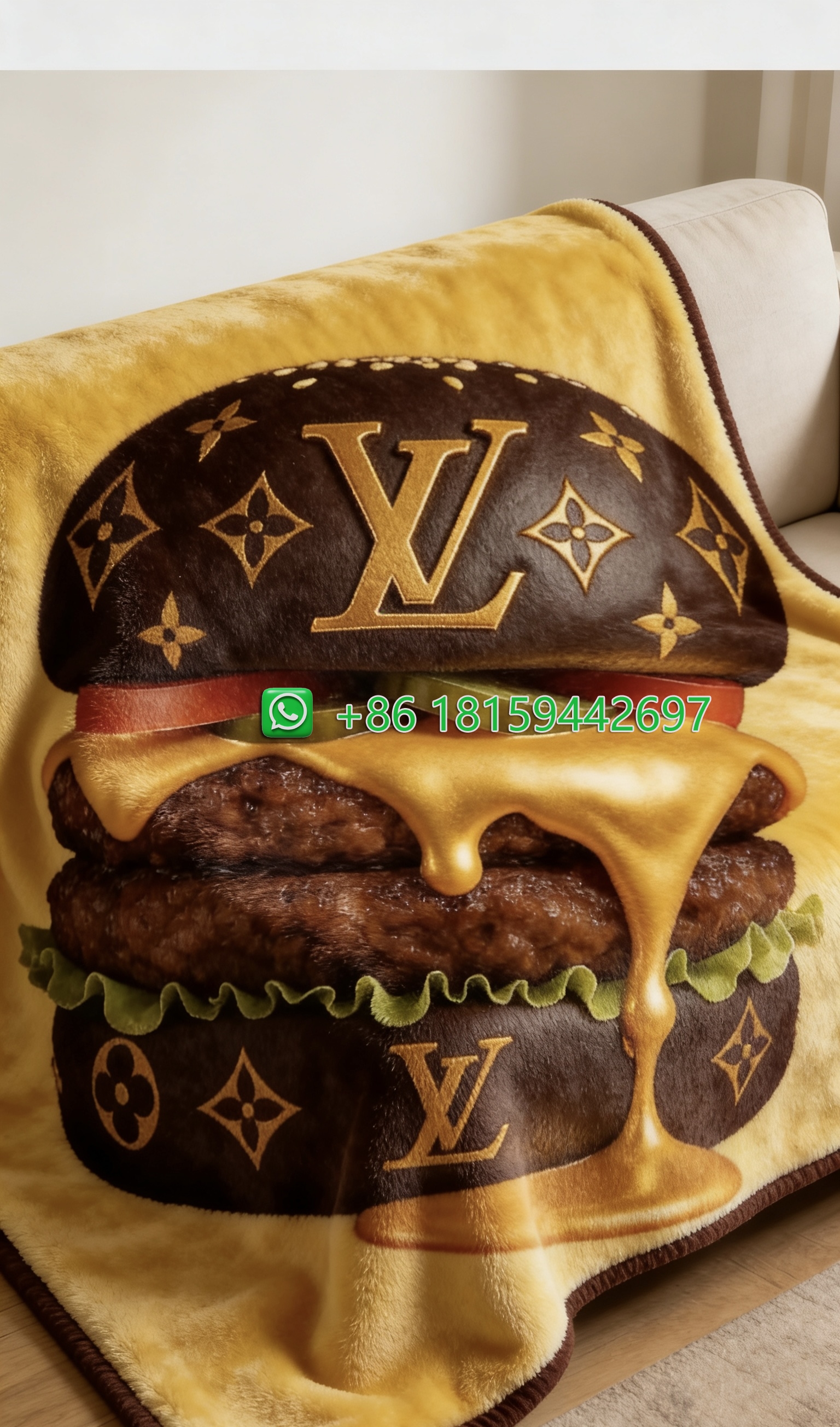 Louis Vuitton Throw Blankets